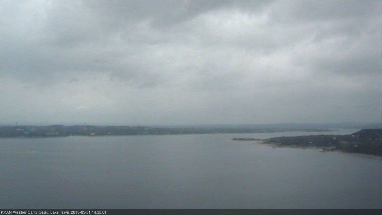 Lake Travis webcam, May 1, 2018 1:55 PM CT