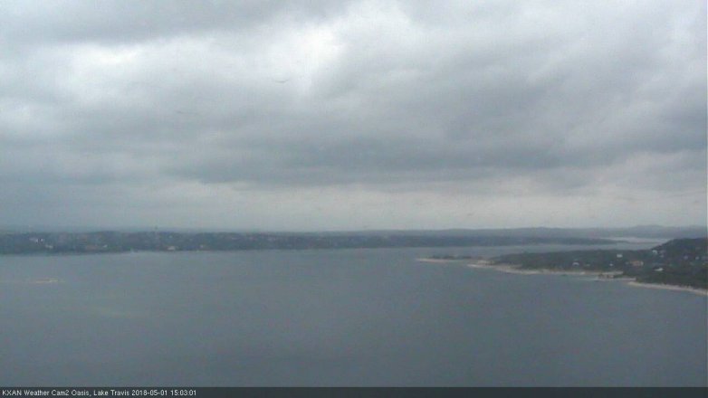 Lake Travis webcam, May 1, 2018 2:30 PM CT