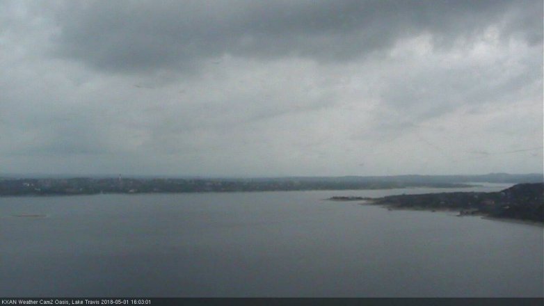 Lake Travis webcam, May 1, 2018 3:35 PM CT