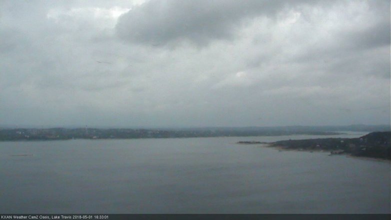 Lake Travis webcam, May 1, 2018 4:00 PM CT