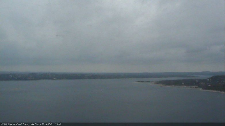 Lake Travis webcam, May 1, 2018 4:25 PM CT