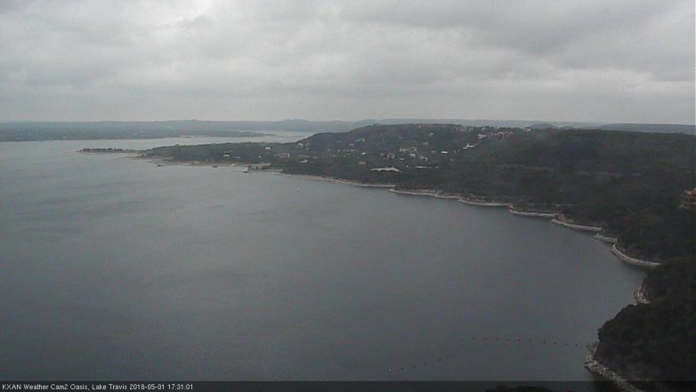 Lake Travis webcam, May 1, 2018 4:45 PM CT