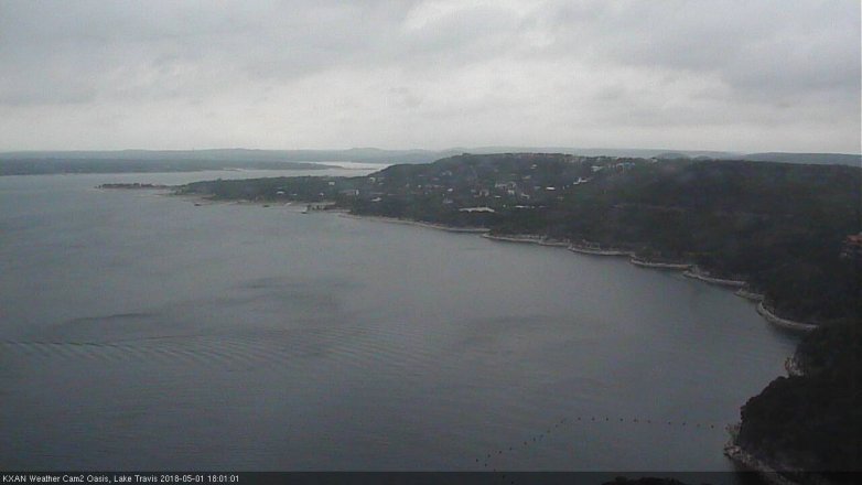 Lake Travis webcam, May 1, 2018 5:10 PM CT