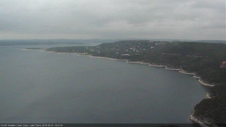 Lake Travis webcam, May 1, 2018 5:35 PM CT