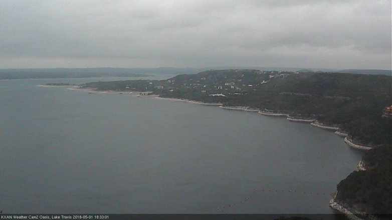 Lake Travis webcam, May 1, 2018 6:00 PM CT