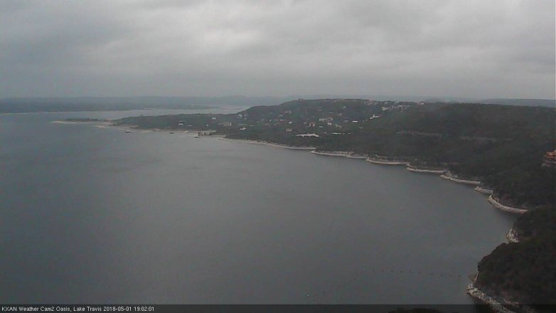 Lake Travis webcam, May 1, 2018 6:15 PM CT