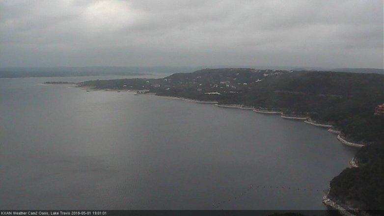 Lake Travis webcam, May 1, 2018 6:20 PM CT