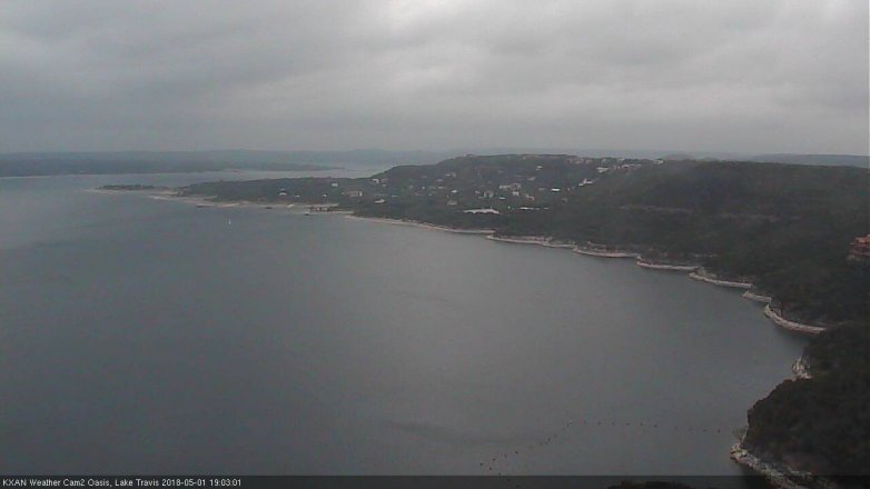 Lake Travis webcam, May 1, 2018 6:30 PM CT