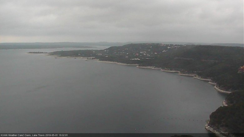 Lake Travis webcam, May 1, 2018 6:35 PM CT