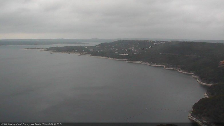 Lake Travis webcam, May 1, 2018 6:45 PM CT