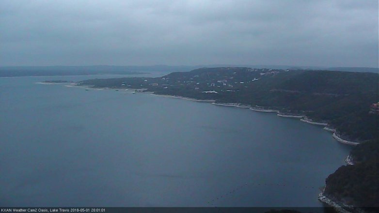 Lake Travis webcam, May 1, 2018 7:05 PM CT