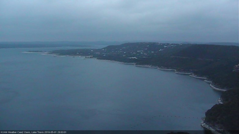 Lake Travis webcam, May 1, 2018 7:25 PM CT