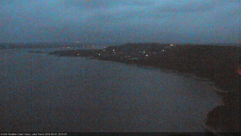 Lake Travis webcam, May 1, 2018 7:35 PM CT