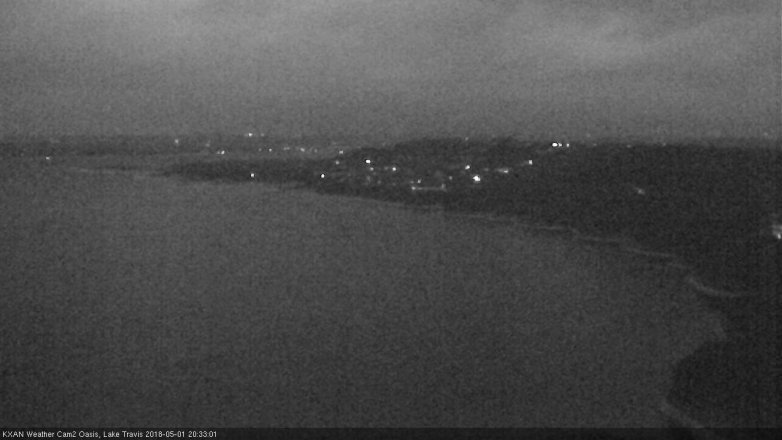 Lake Travis webcam, May 1, 2018 7:55 PM CT