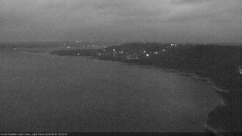 Lake Travis webcam, May 1, 2018 8:00 PM CT