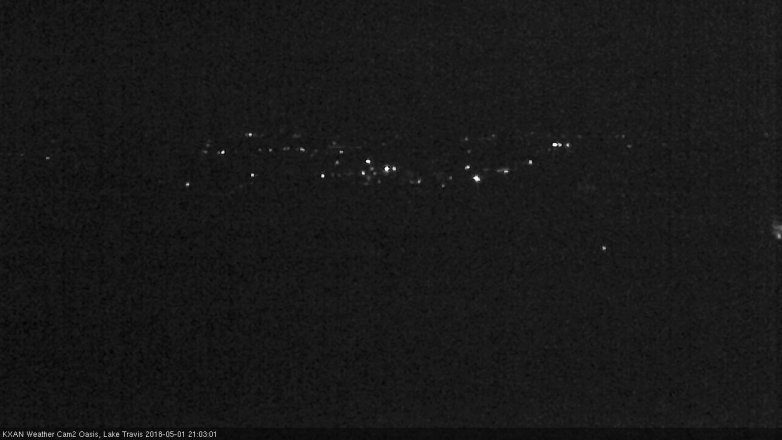 Lake Travis webcam, May 1, 2018 8:20 PM CT