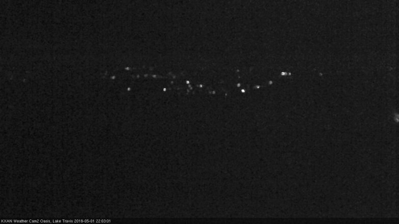Lake Travis webcam, May 1, 2018 9:30 PM CT