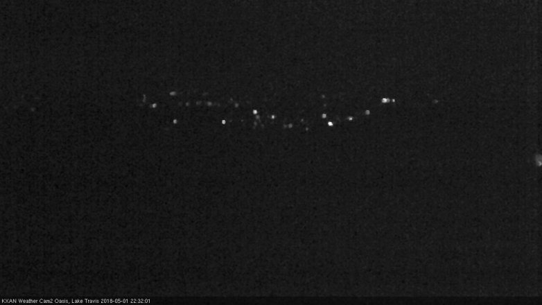 Lake Travis webcam, May 1, 2018 10:00 PM CT