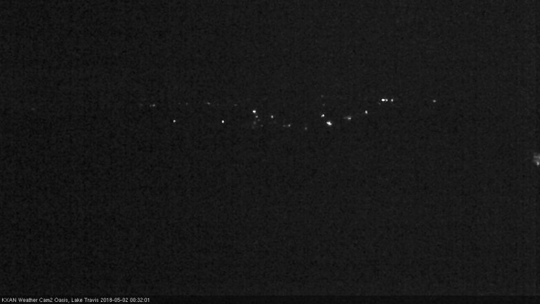 Lake Travis webcam, May 1, 2018 11:35 PM CT