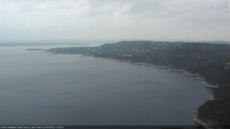 Lake Travis webcam, May 2, 2018 10:55 AM CT