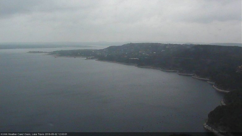 Lake Travis webcam, May 2, 2018 11:15 AM CT