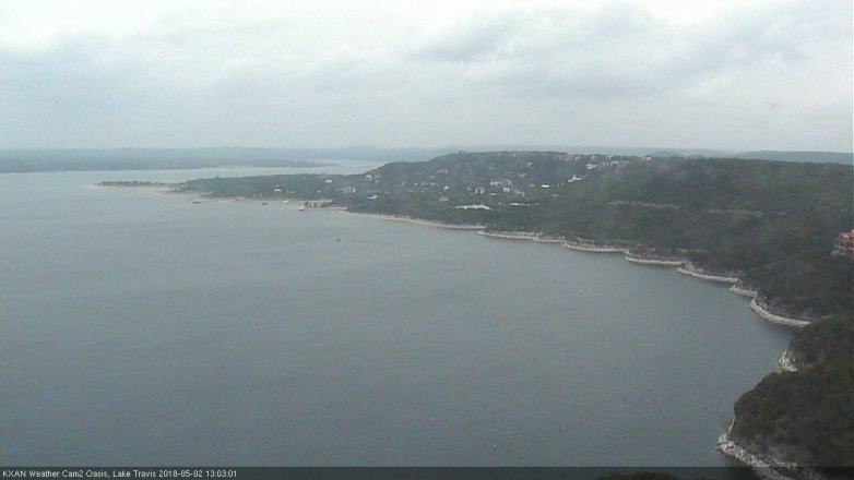 Lake Travis webcam, May 2, 2018 12:10 PM CT