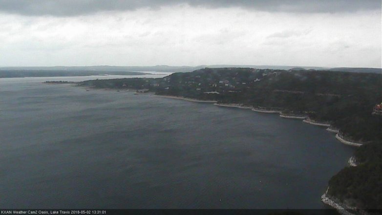 Lake Travis webcam, May 2, 2018 1:00 PM CT