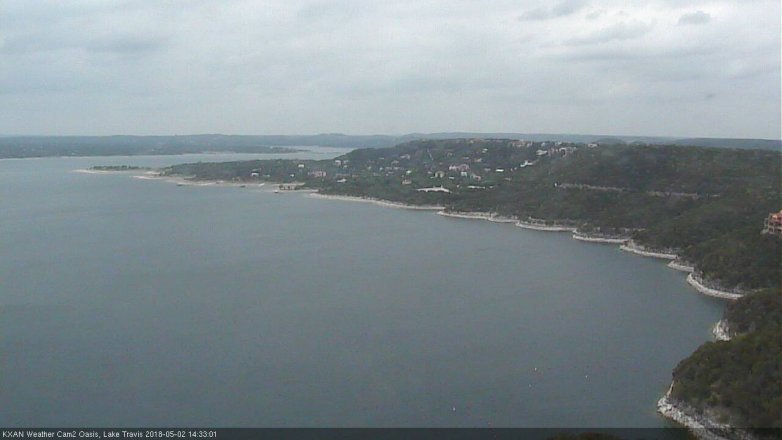 Lake Travis webcam, May 2, 2018 2:00 PM CT