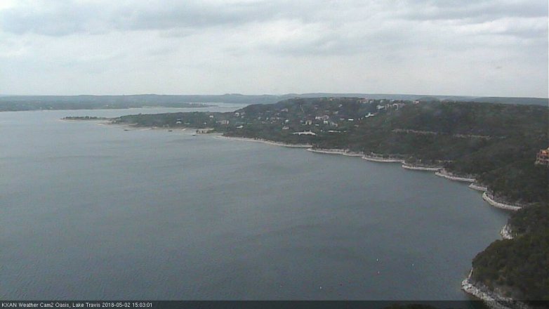 Lake Travis webcam, May 2, 2018 2:35 PM CT