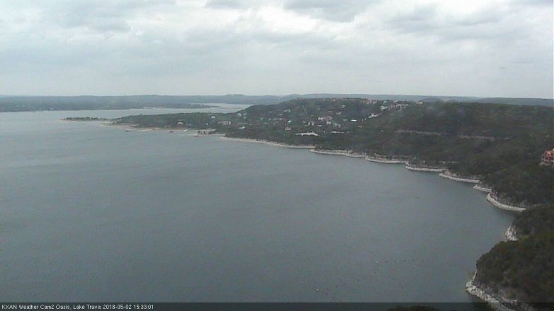 Lake Travis webcam, May 2, 2018 2:45 PM CT