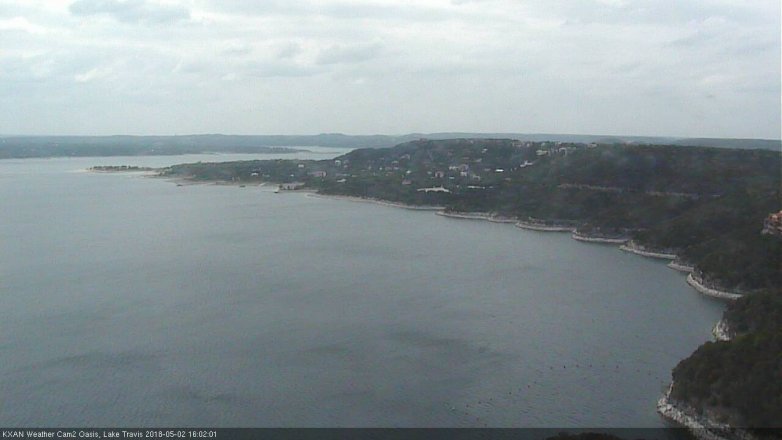 Lake Travis webcam, May 2, 2018 3:25 PM CT