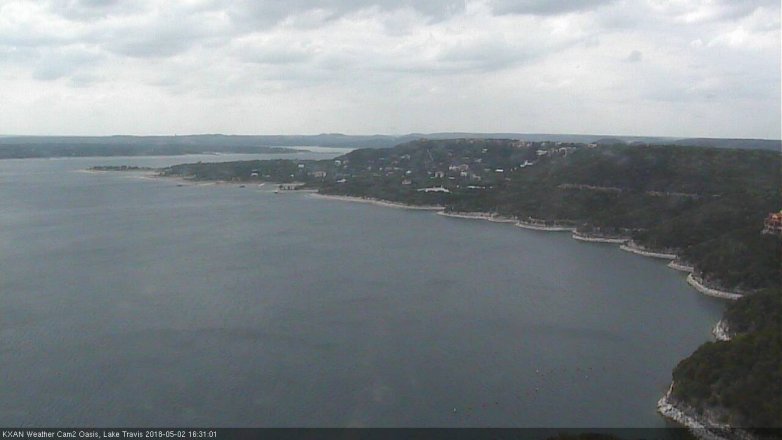 Lake Travis webcam, May 2, 2018 3:35 PM CT