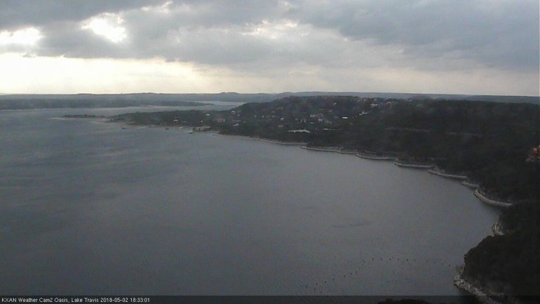 Lake Travis webcam, May 2, 2018 6:00 PM CT