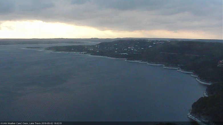 Lake Travis webcam, May 2, 2018 6:20 PM CT