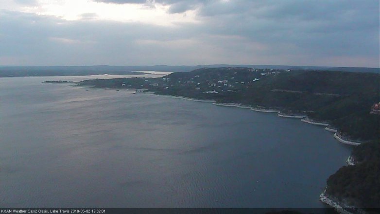 Lake Travis webcam, May 2, 2018 6:45 PM CT