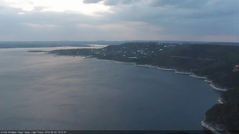 Lake Travis webcam, May 2, 2018 6:55 PM CT