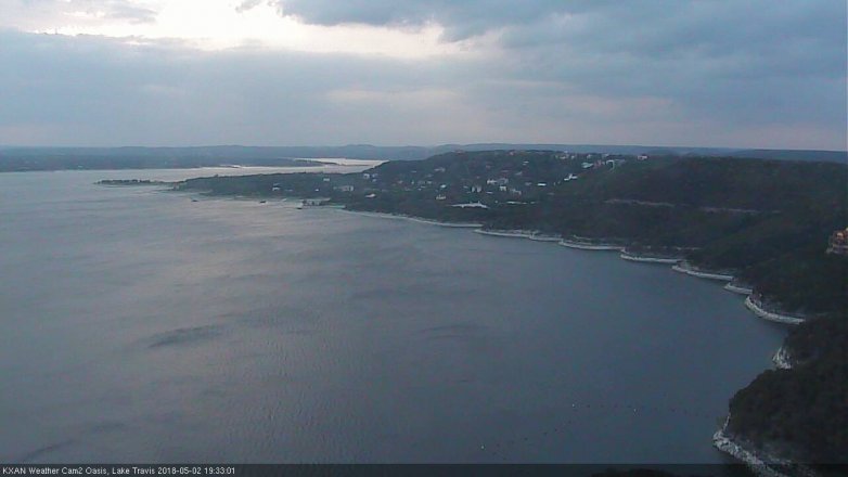 Lake Travis webcam, May 2, 2018 7:00 PM CT