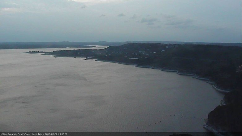 Lake Travis webcam, May 2, 2018 7:20 PM CT