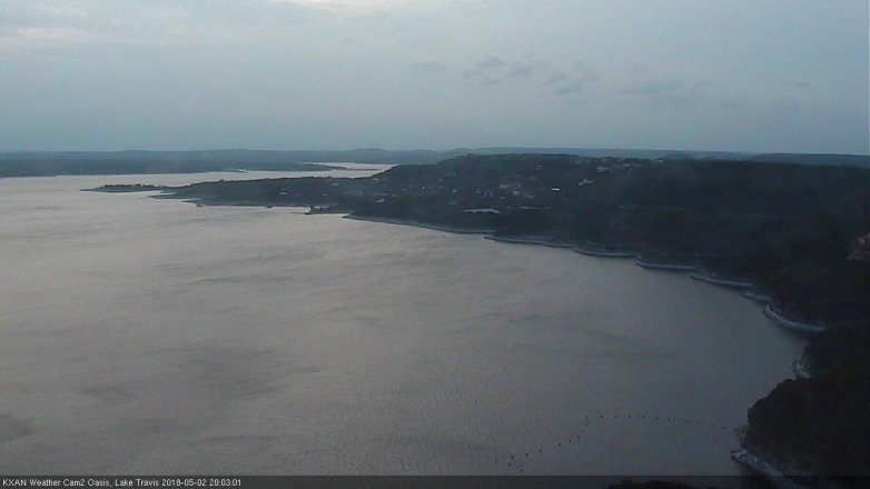 Lake Travis webcam, May 2, 2018 7:30 PM CT