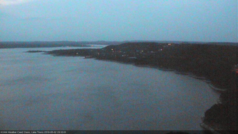 Lake Travis webcam, May 2, 2018 7:45 PM CT