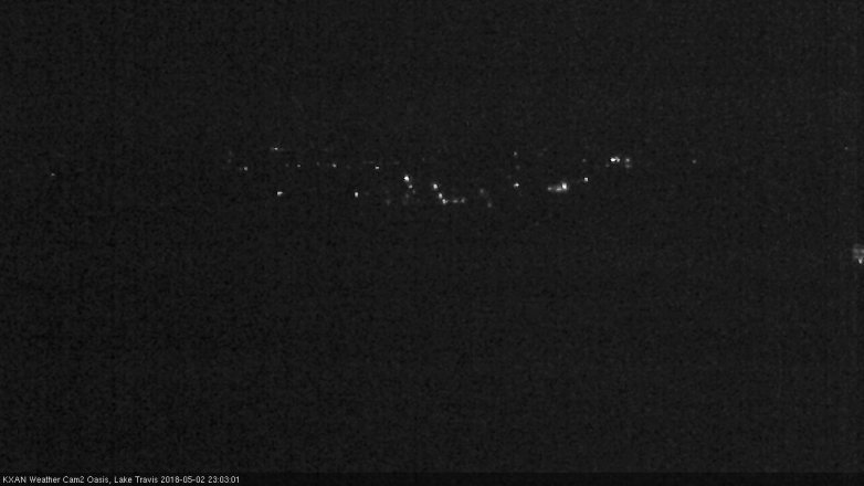 Lake Travis webcam, May 2, 2018 10:15 PM CT