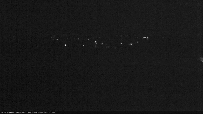 Lake Travis webcam, May 2, 2018 11:20 PM CT