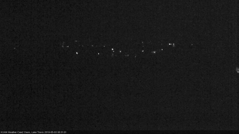 Lake Travis webcam, May 2, 2018 11:40 PM CT