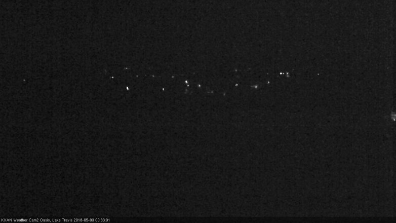 Lake Travis webcam, May 2, 2018 11:45 PM CT