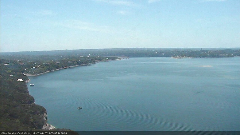 Lake Travis webcam, May 7, 2018 1:20 PM CT