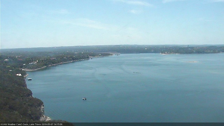 Lake Travis webcam, May 7, 2018 1:30 PM CT