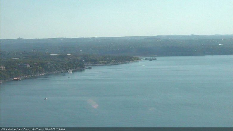 Lake Travis webcam, May 7, 2018 4:05 PM CT
