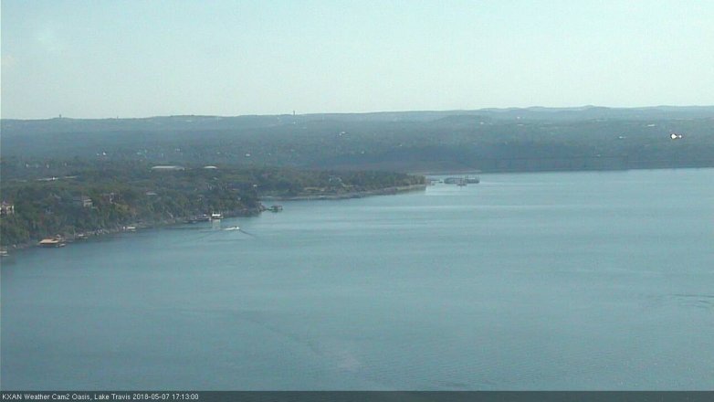 Lake Travis webcam, May 7, 2018 4:15 PM CT