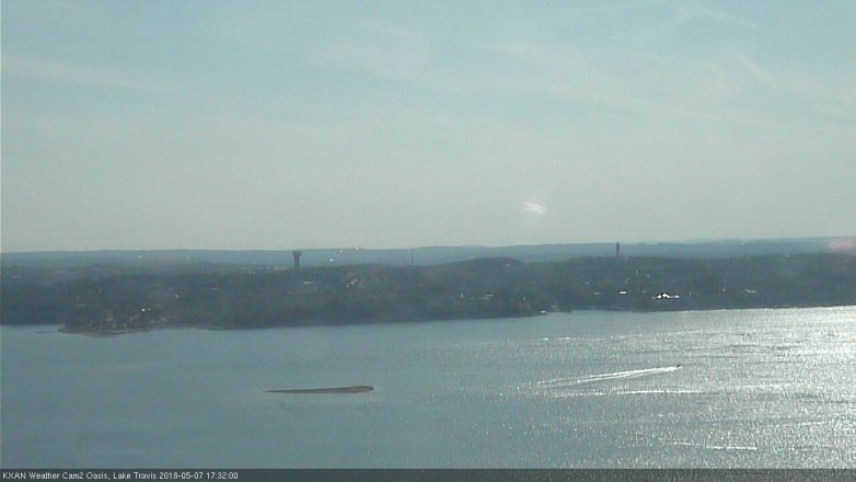 Lake Travis webcam, May 7, 2018 4:35 PM CT