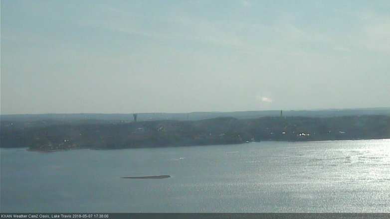 Lake Travis webcam, May 7, 2018 4:40 PM CT